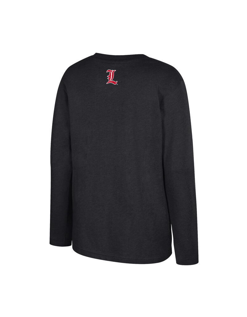 Colosseum Athletics TEE, YOUTH, LS, TODD, BLACK, UL