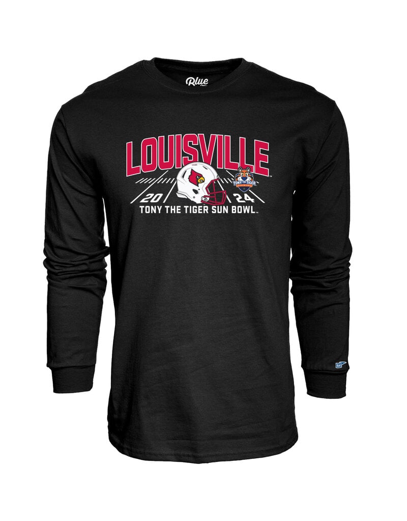 BLUE 84 TEE, LS, BLACK, SUN BOWL, UL