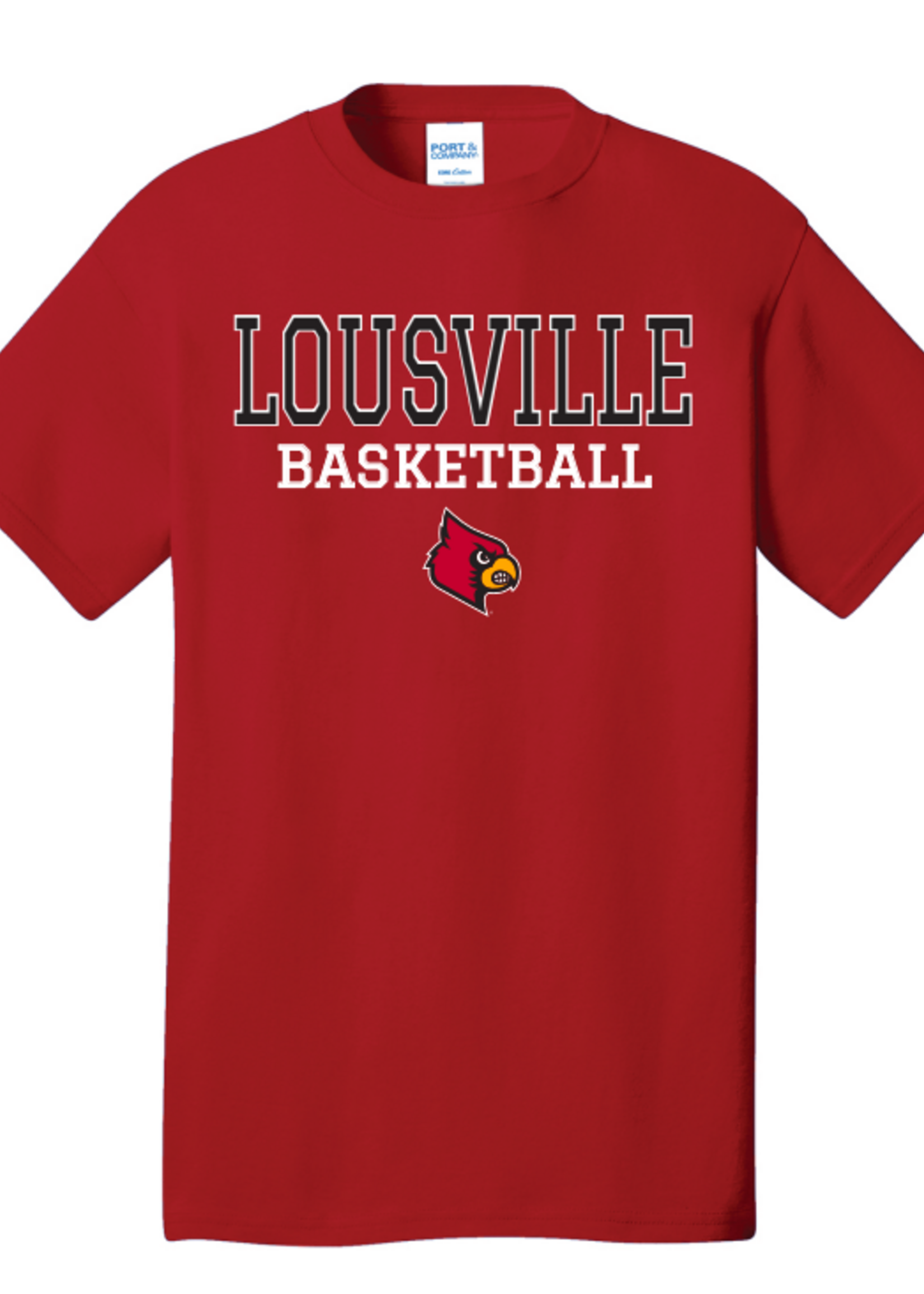 TEE, SS, BASKETBALL, HEAD, RED, UL