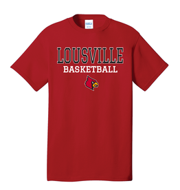 TEE, SS, BASKETBALL, HEAD, RED, UL