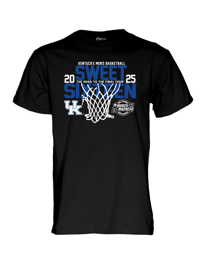BLUE 84 TEE, SS, SWEET 16, BLACK, UK