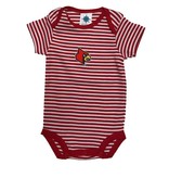 Creative Knitwear ONESIE, INFANT, STRIPED, RED/WHT, UL