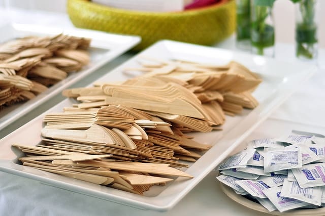 Compostable bamboo utensils