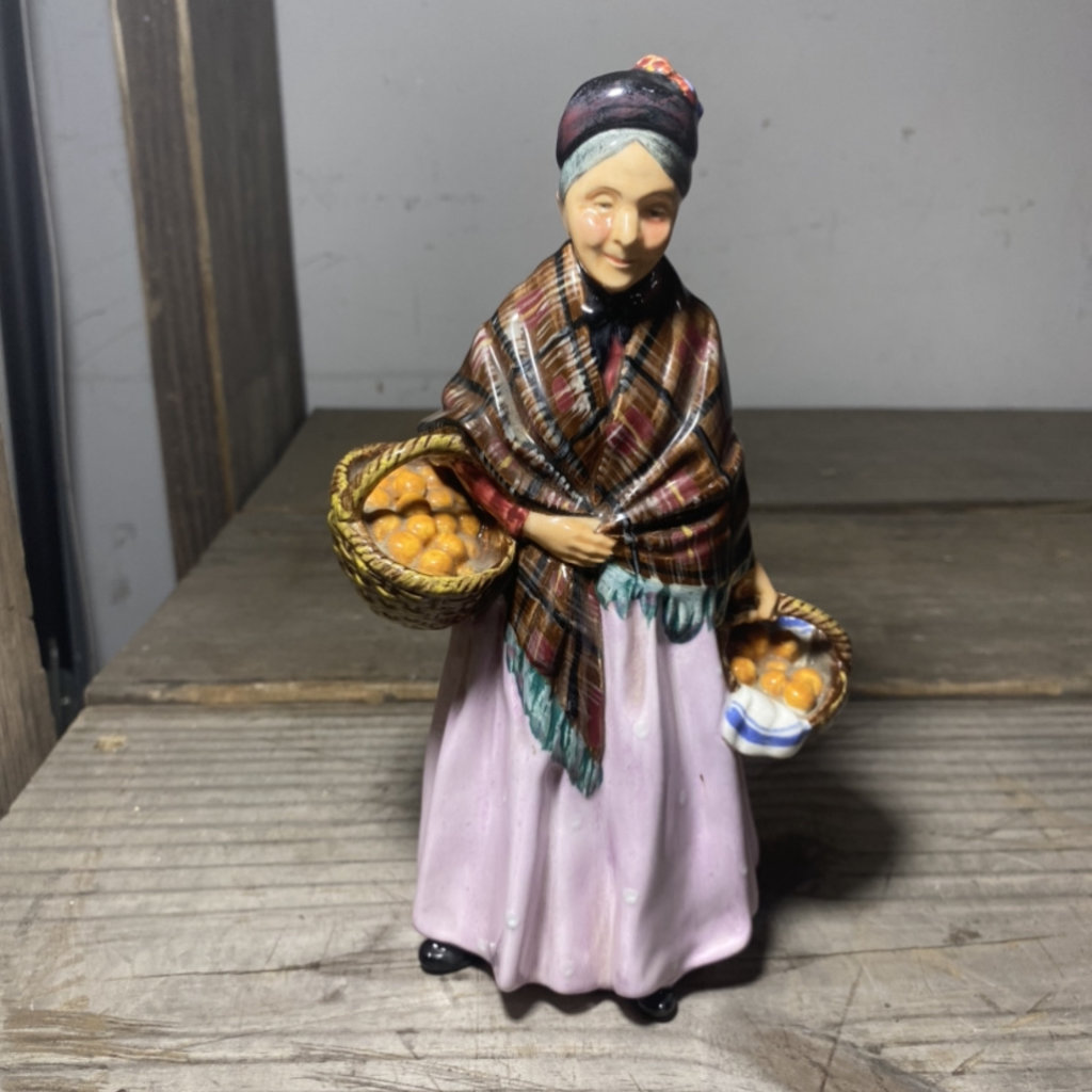 Vintage Royal Doulton Figurine: The Orange Lady