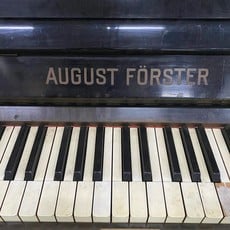 August Forster Grand Upright Piano- Black