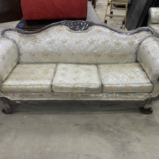 1980's  Antique Slip Covered Floral Couch