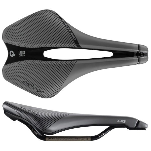 Selle Dimension Space, T4.0, 153mm, gris-noir