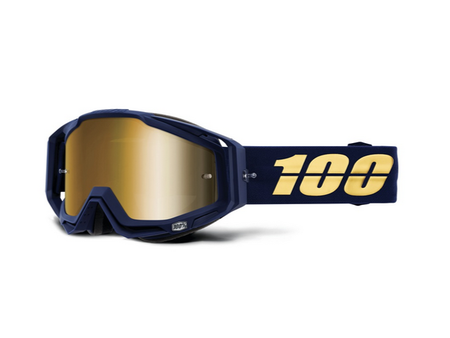 100% 100% Racecraft Goggle Bakken - Mirror True Gold Lens