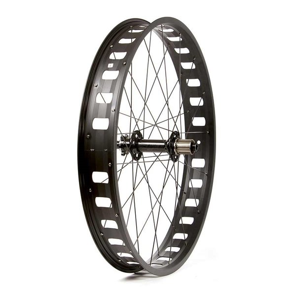 Wheel Shop, Evo JP73 Black/ Novatec D202SB, Wheel, Rear, 26'' / 559, Holes: 32, 12mm TA, 197mm, Disc IS 6-bolt, Shimano HG