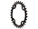 Wolf Tooth components, BCD 94mm SRAM, Chainring, Teeth: 30, Speed: 9-12, BCD: 94, Bolts: 4, Single, 7075-T6 Aluminum, Black