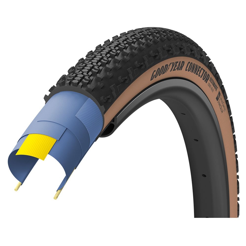 Goodyear TIRE GRAVEL CONNECTOR ULTIMATE TUBELESS COMPLETE 700X35 TAN
