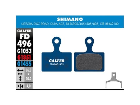 Galfer BRAKE PADS SHIMANO, DURA ACE/GRX/ULTEGRA/105,XTR BR-M9100 RD