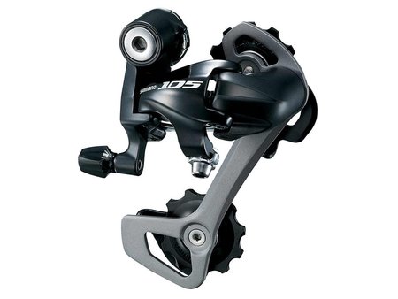 Shimano REAR DERAILLEUR, RD-5701-L, 105, GS 10-SPEED DIRECT ATTACHMENT, COMPATIBLE WITH LOW GEAR 27-32T FOR DOUBLE, 25-30T FOR TRIPLE, BLACK