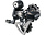 Shimano Shimano, 105 RD5701, Derailleur arriere, 10vit., Noir, SS