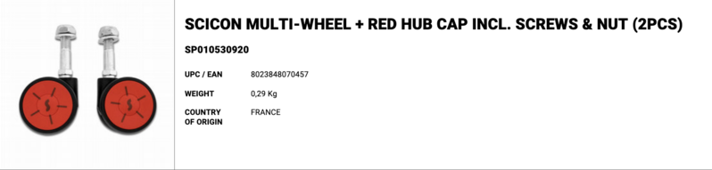 Set of 2 scicon multi-wheels for aero3.0