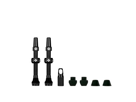 Muc-Off Muc-Off, V2, Valve Tubeless, Presta, 44mm, Pair, Black