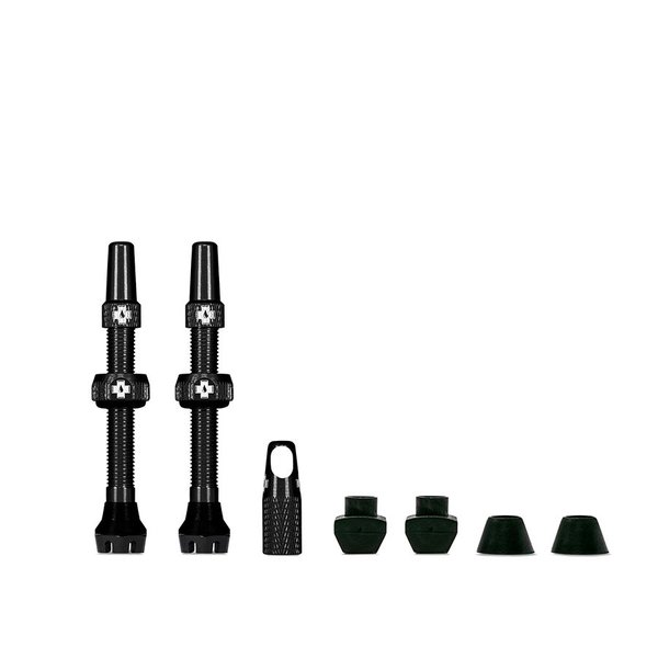 Muc-Off Muc-Off, V2, Valve Tubeless, Presta, 44mm, Pair, Black