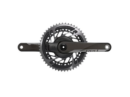 Sram Red AXS Quarq, Power Meter Crankset, Speed: 12, Spindle: 28.99mm, BCD: Direct Mount, 46/33, DUB, 170mm, Black, Road