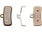 Shimano Shimano, Type D, Disc brake pads, Shimano D-Type/H-Type, Métalllic, Pair, IBPD02SMXA