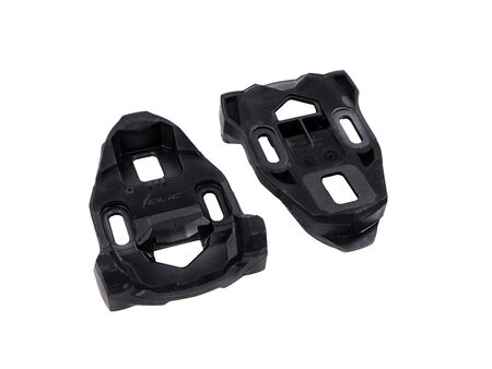 Time ICLIC Fixed Cleat, Cleats, Compatibility: ICLIC, Float: 0°, Black, Pair
