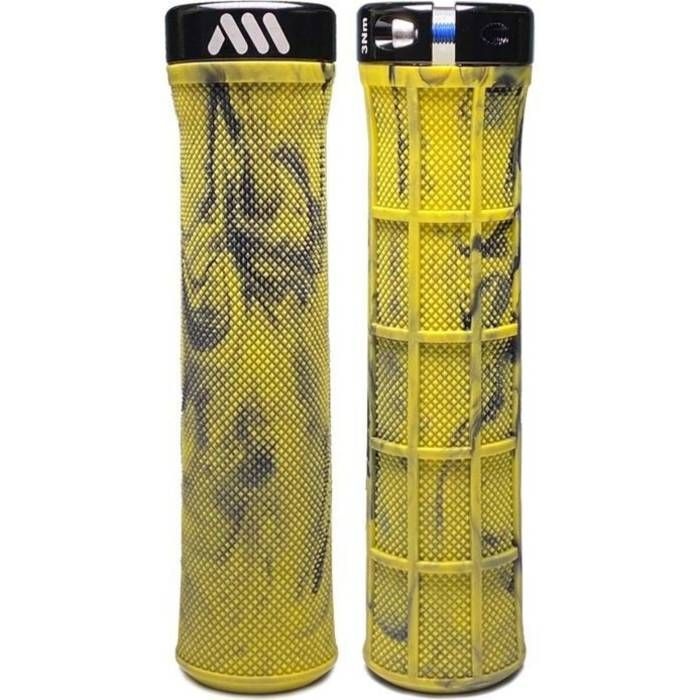 Yellow mountain bike grips sale
