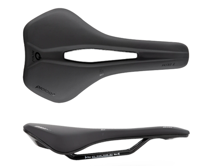 Prologo Akero R PAS, rails acier recyclé, 160mm, noir/noir