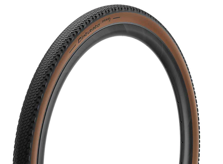 Pirelli Cinturato Gravel H, Gravel Tire, 700x40C, Folding, Tubeless Ready, SpeedGrip, 127TPI, Tanwall