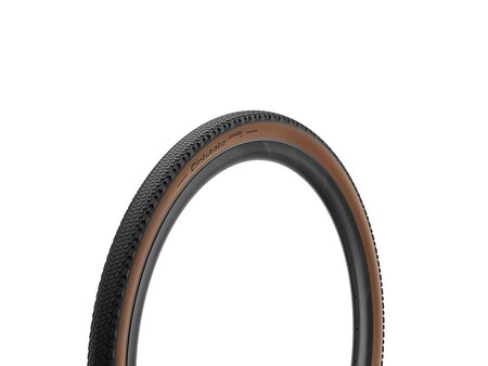 Pirelli Cinturato Gravel H, Gravel Tire, 700x45C, Folding, Tubeless Ready, SpeedGrip, 127TPI, Tanwall