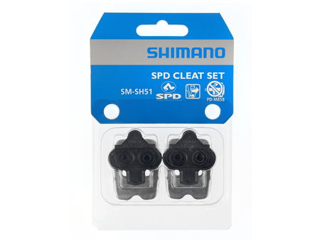 Shimano SM-SH51 SPD CLEAT SET (PAIR) SINGLE RELEASE W/ CLEAT NUT