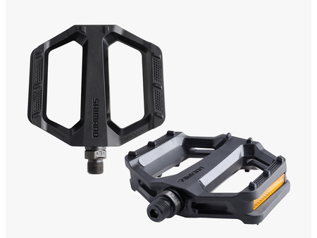 Shimano PEDAL, PD-EF102, FLAT, W/REFLECTOR, BLACK