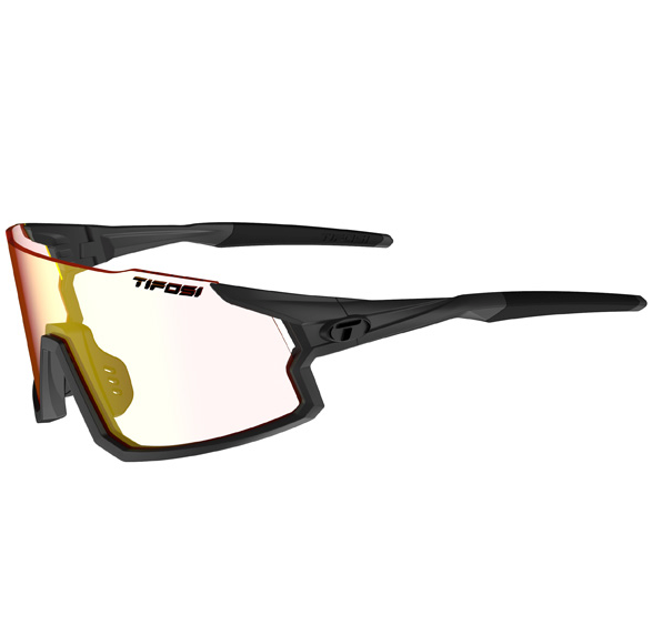 Tifosi Stash, Matte Gunmetal - Clarion Red Fototec Lens