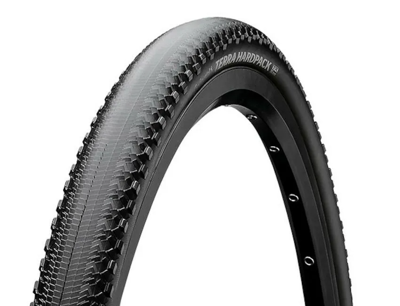 CONTINENTAL Terra Hardpack Tire - 700 x 50, Tubeless, Folding, Black, PureGrip, ShieldWall System