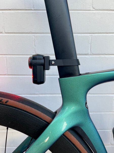 Concentric Cycling 3D Print Garmin Varia Seatpost Mount