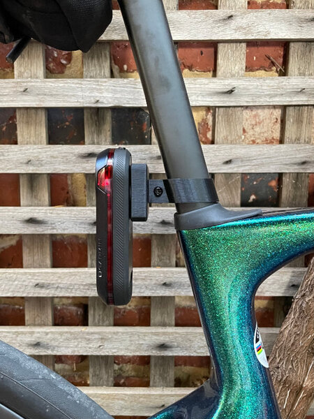 Concentric Cycling 3D Print Garmin Varia Seatpost Mount