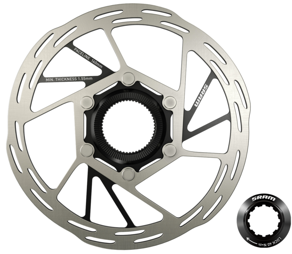 Sram SRAM PACELINE (A2) ROAD ROTOR - CENTER LOCK + LOCKRING. 160MM