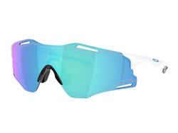 Oakley CYBR Zero, Polished White, Prizm Sapphire