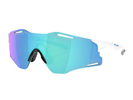 Oakley CYBR Zero, Polished White, Prizm Sapphire