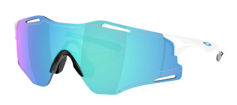 Oakley CYBR Zero, Polished White, Prizm Sapphire