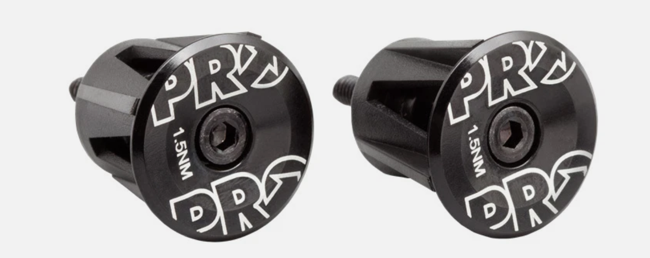 Handlebar endplug Black anodized alloy