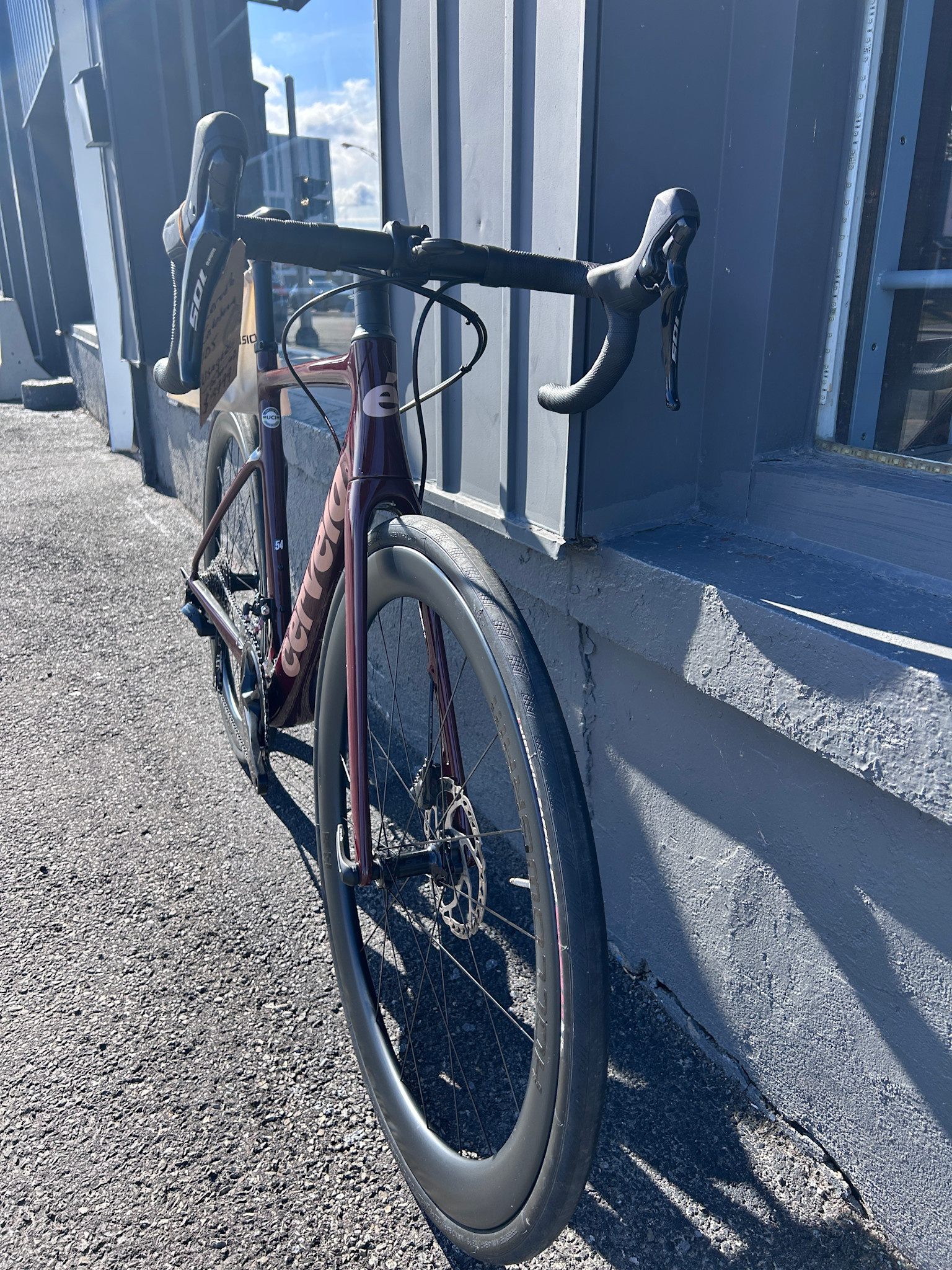 Cervélo Caledonia 105, Usagée, roues carbones, 54cm, Carmine