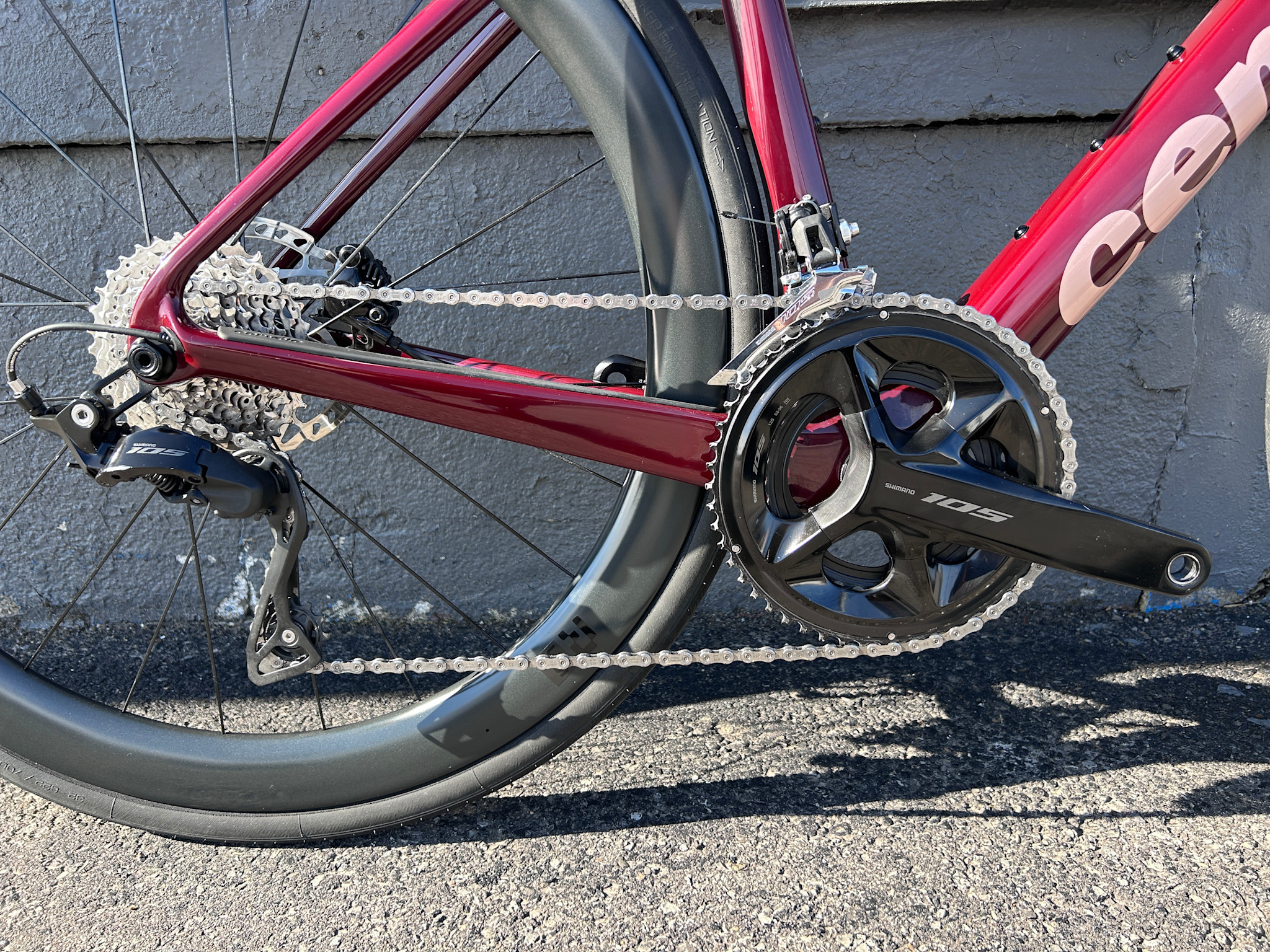 Cervélo Caledonia 105, Usagée, roues carbones, 54cm, Carmine