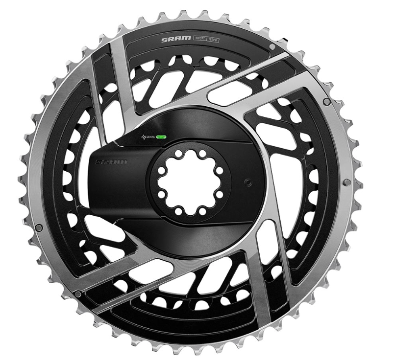 Sram Red AXS E1 Power Kit 2x, Power Meter Chainring, Speed: 12, BCD: Direct Mount SRAM 8 Bolt, 50/37