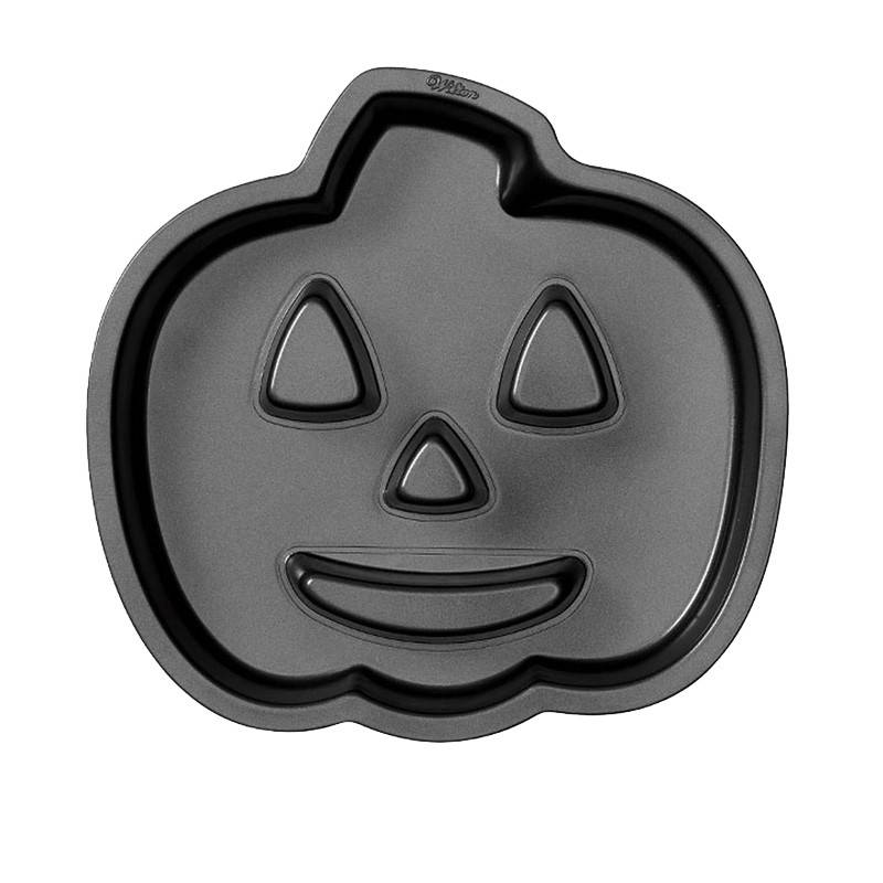 Wilton 2 cell Pumpkin Cake Pan - makes ONE 3D Large Pumpkin! Silicone Moulds