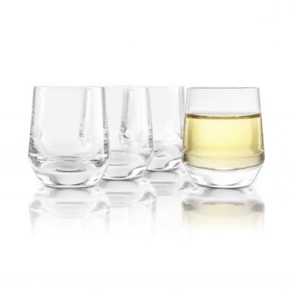 Final Touch Set of 4  Crystal Saké Glasses