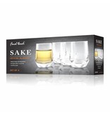 Final Touch Ensemble de 4 verres à saké en cristal de Final Touch