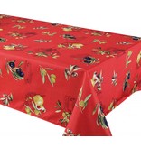 TexStyles Deco Printed Tablecloth "Primo Red" 58 x 94"