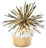 Pic pour cupcake Feu d'Artifice Or de Vincent Sélection