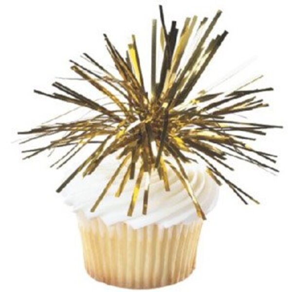 Pic pour cupcake Feu d'Artifice Or de Vincent Sélection
