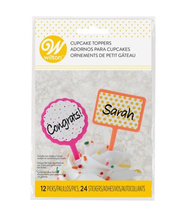 Wilton Wilton Customizable Cupcake Toppers