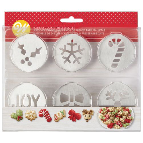 Wilton Set of 6 discs for Cookie Press Christmas Desserts & Treats